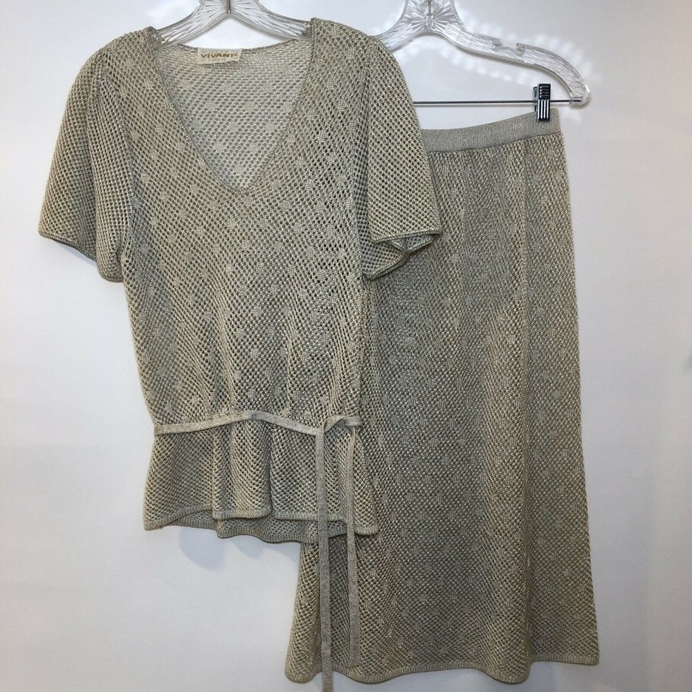 1980s Skirt Set